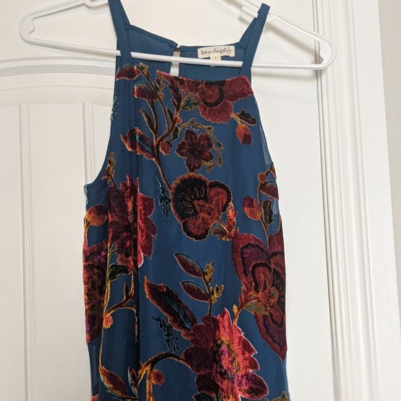 Stunning Crushed Velvet Floral Blouse - Picture 1 of 2